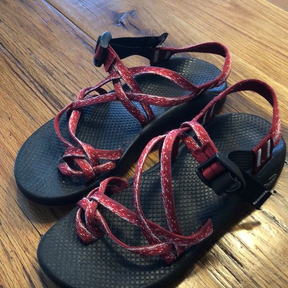 Chaco Shoes - Red Chaco ZX/2 Classic Vibram Soles